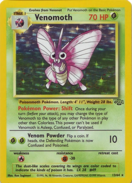 Venomoth Card Front