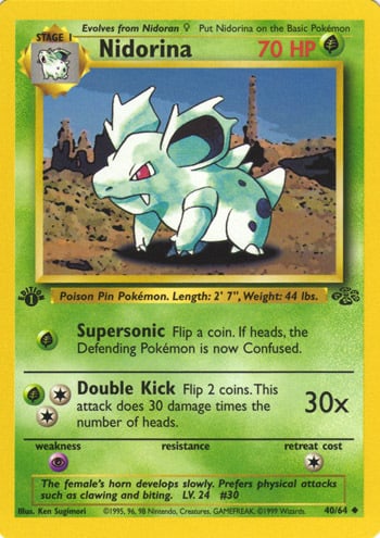Nidorina Card Front