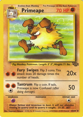 Primeape Card Front