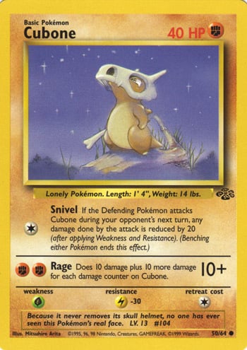 Cubone Card Front