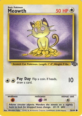 Meowth Card Front