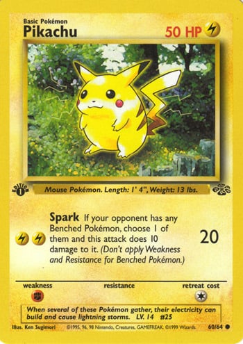 Pikachu Card Front