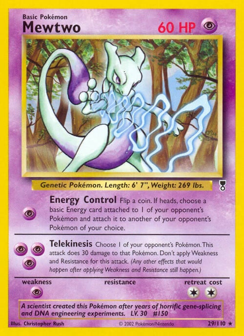 Mewtwo Card Front