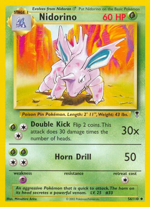 Nidorino [Double Kick | Horn Drill] Card Front