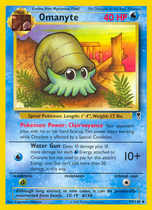 Omanyte Card Front