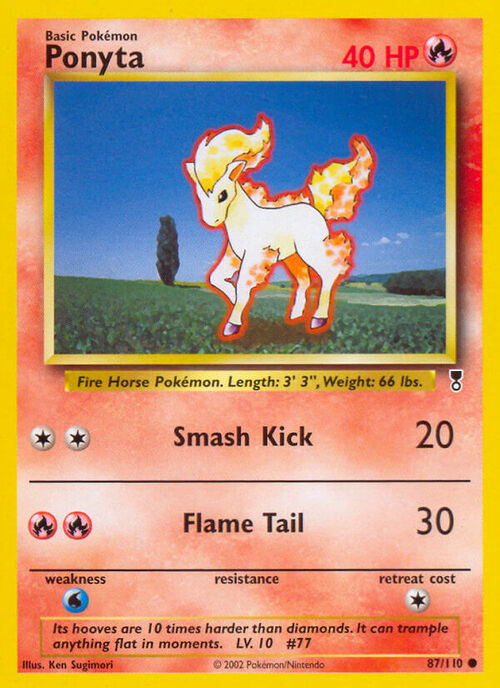 Ponyta Card Front