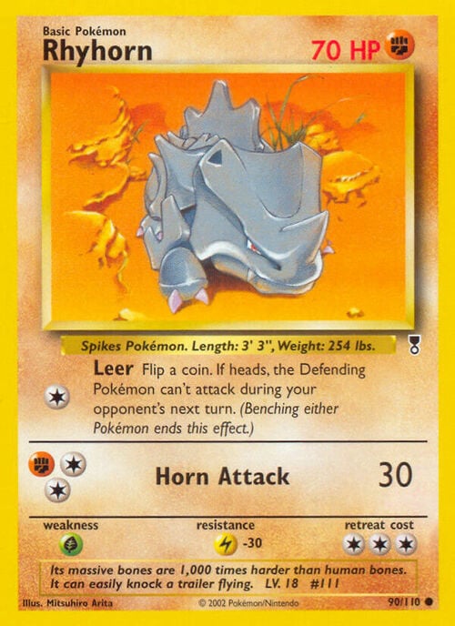 Rhyhorn Card Front
