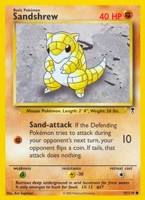 Sandshrew Card Front