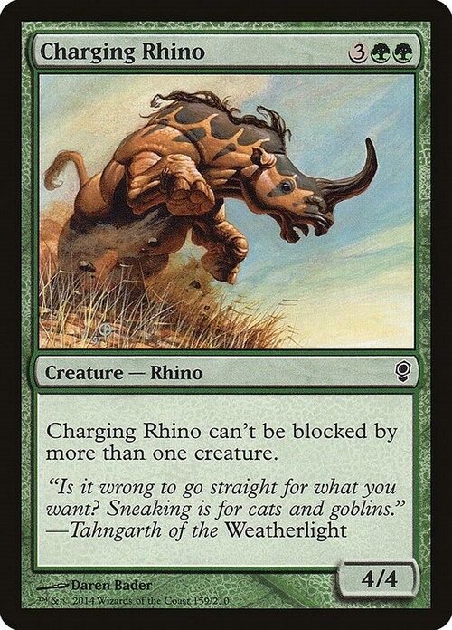 Charging Rhino Card Front
