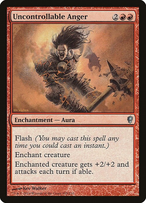 Uncontrollable Anger Card Front