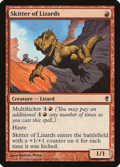 Skitter of Lizards Card Front