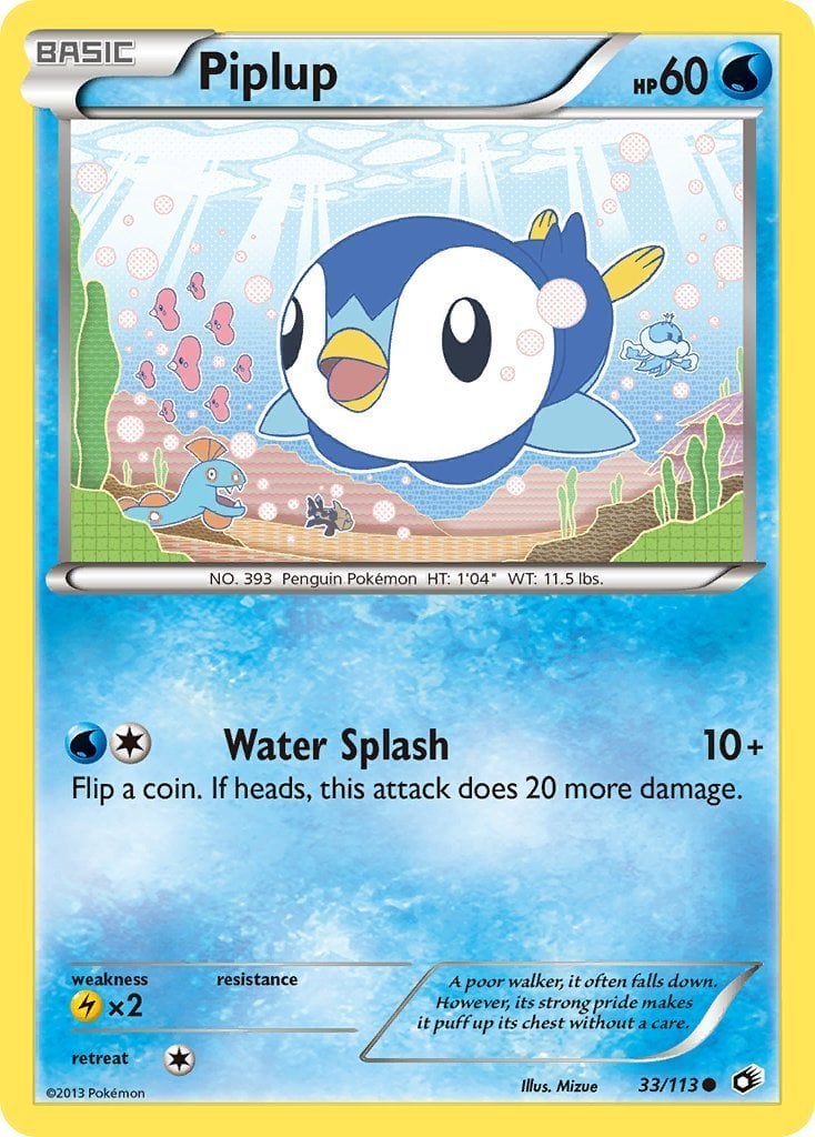piplup pokemon card Phantasmal Flames #027/94 Reverse Holo – Majestic Dawn Type Piplup 035/172 - NM /
