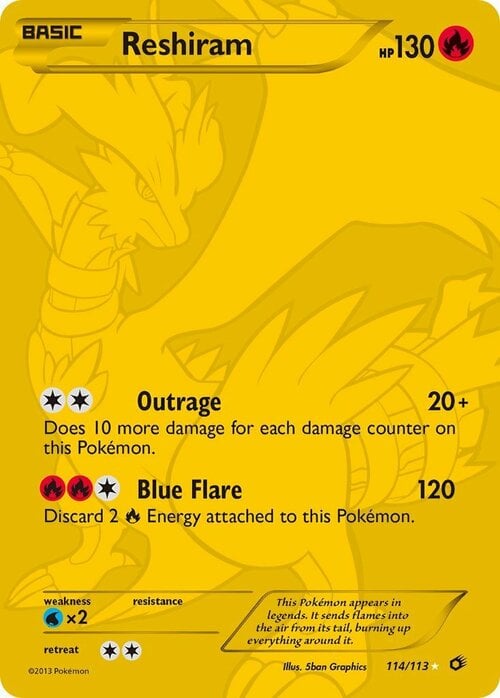 Reshiram Card Front