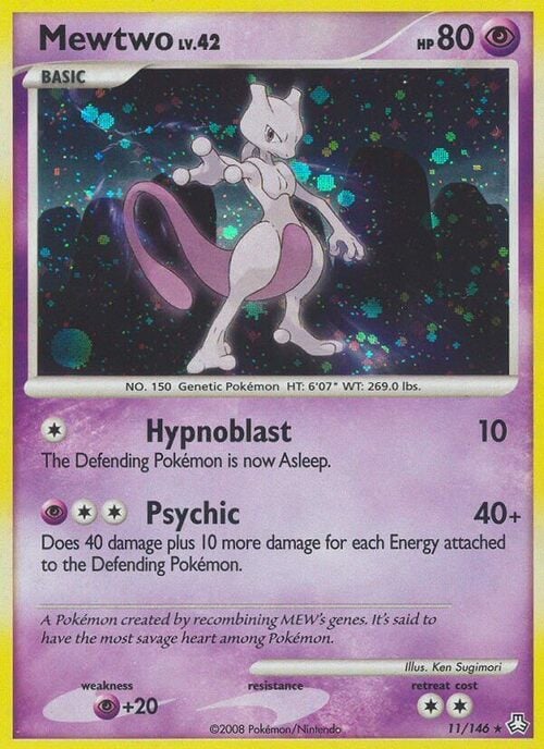 Mewtwo Lv.42 Card Front