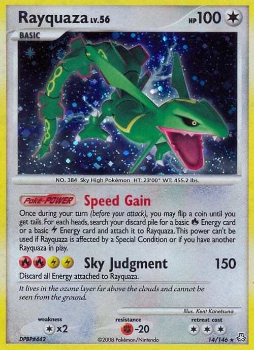 Rayquaza Lv.56 Card Front