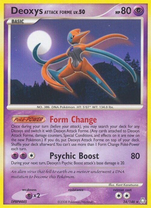 Deoxys Forma Attacco Card Front