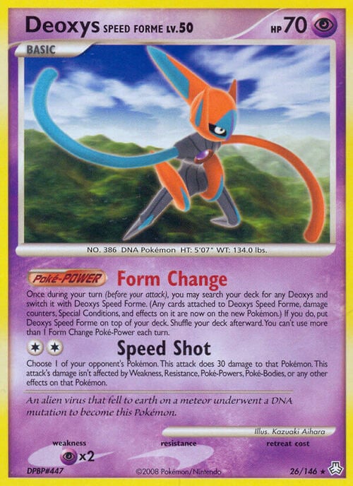 Deoxys Speed Forme Lv.50 Card Front
