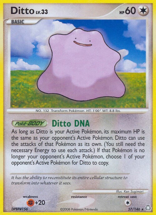 Ditto Lv.33 Card Front