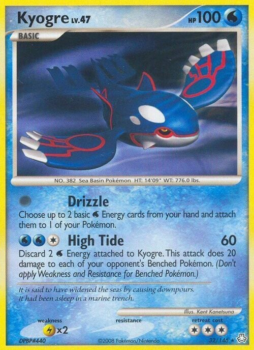 Kyogre Lv.47 Card Front