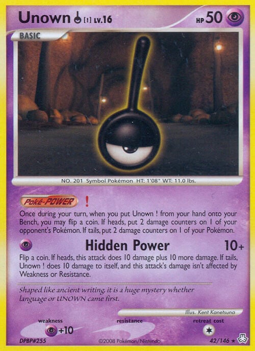Unown [!] Lv.16 Card Front