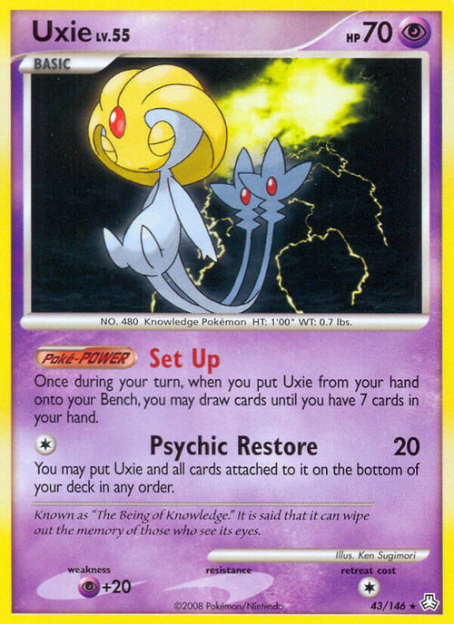 Uxie Lv.55 Card Front
