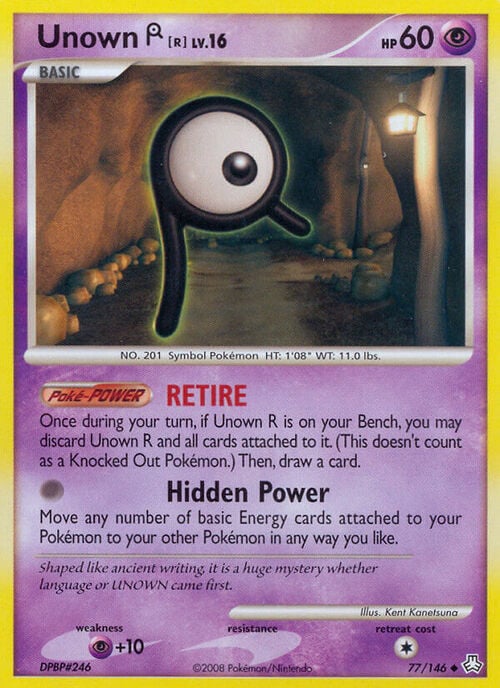 Unown Lv.16 Card Front