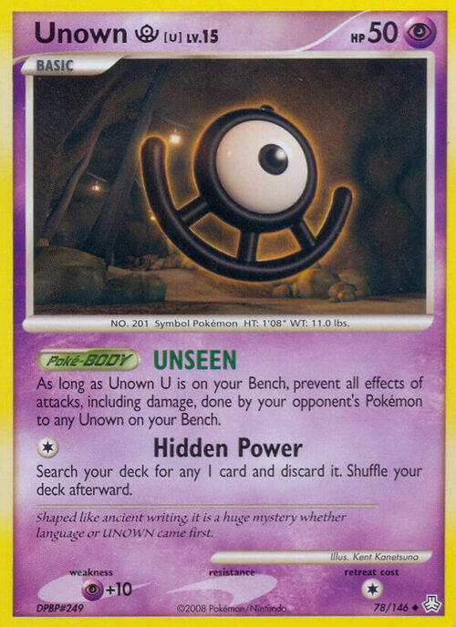 Unown [U] Lv.15 Card Front