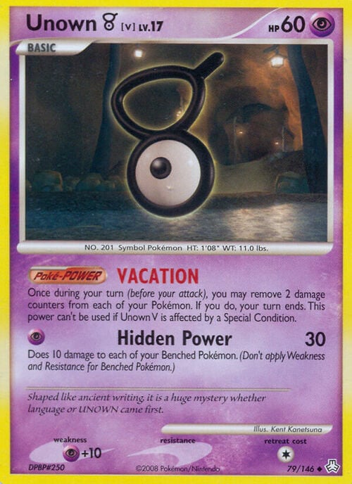 Unown [V] Lv.17 Card Front