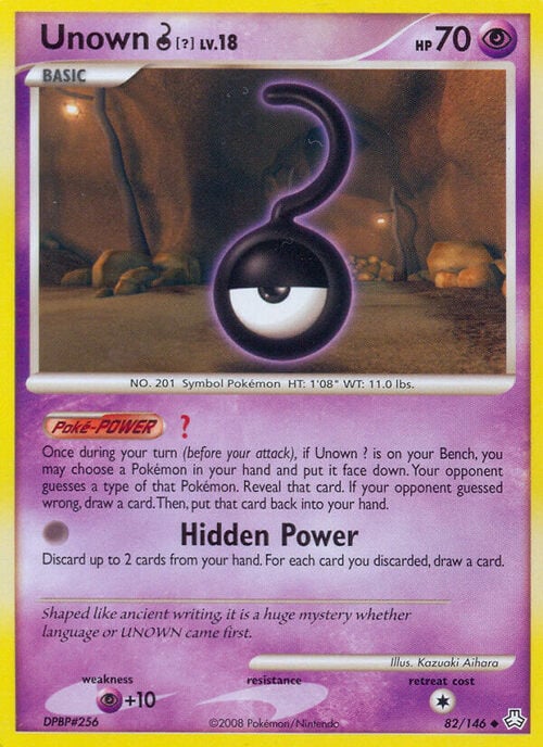Unown Lv.18 Card Front