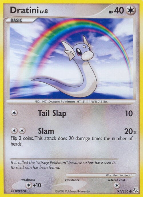 Dratini Lv.8 Card Front