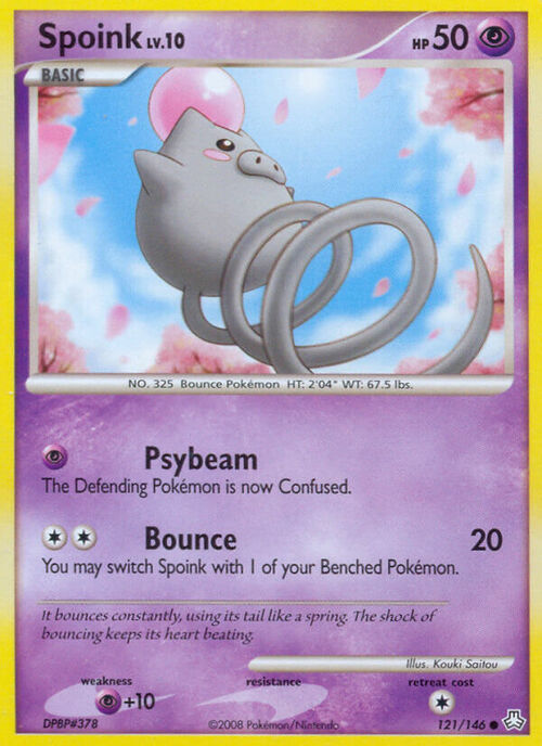 Spoink Lv.10 Card Front