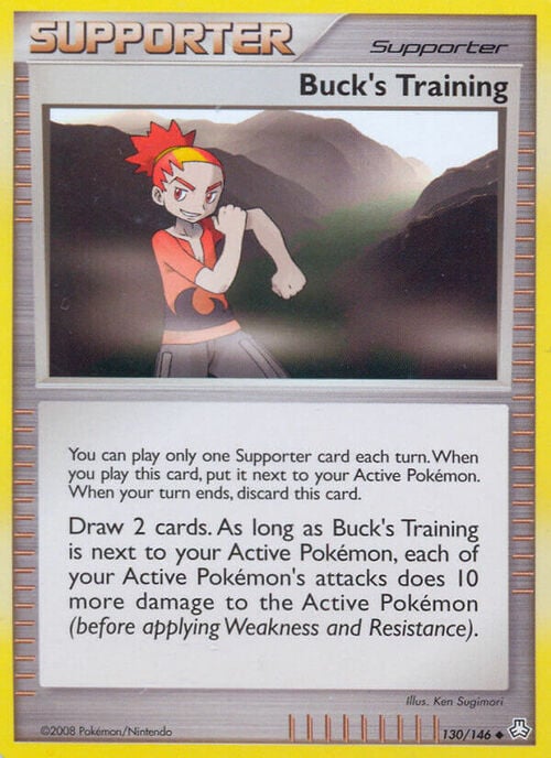 Buck's Training Card Front