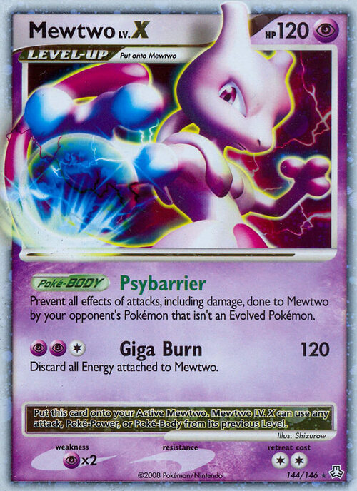 Mewtwo LV.X Card Front