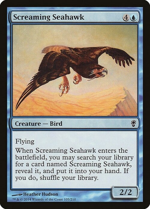 Screaming Seahawk Card Front