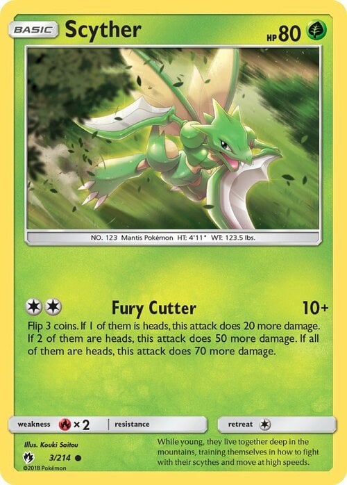 Scyther [Fury Cutter] Card Front
