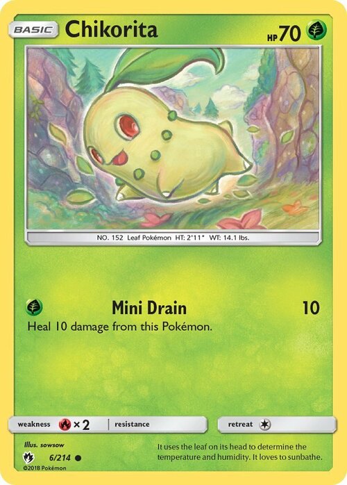 Chikorita Card Front