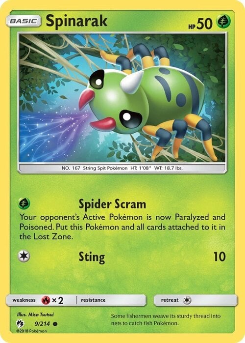 Spinarak [Spider Scram | Sting] Card Front