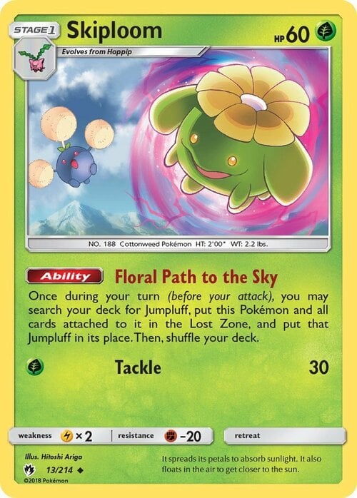 Skiploom [Floral Path to the Sky | Tackle] Frente