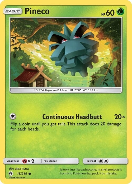 Pineco [Continuous Headbutt] Card Front