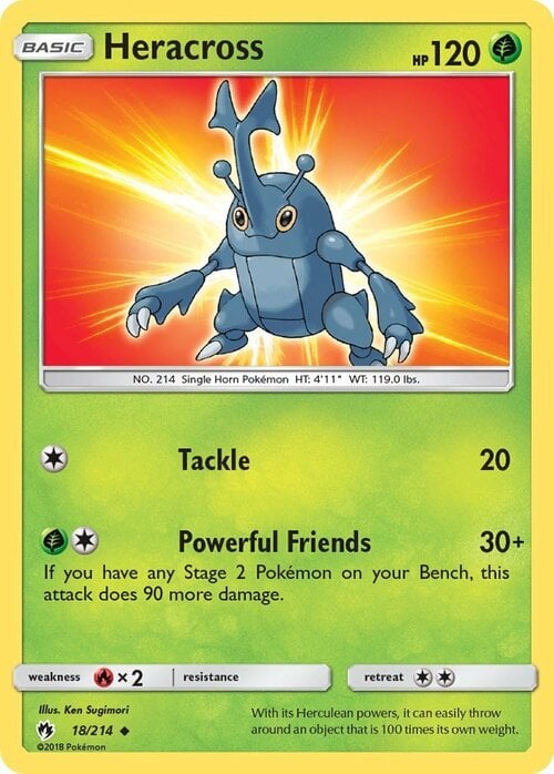 Heracross [Tackle | Powerful Friends] Card Front