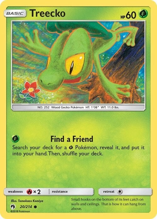 Treecko [Find a Friend] Card Front