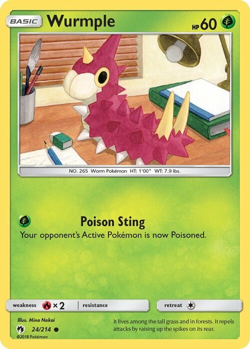 Wurmple [Poison Sting] Card Front