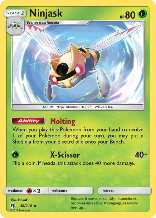 Ninjask [Molting | X-Scissor] Card Front