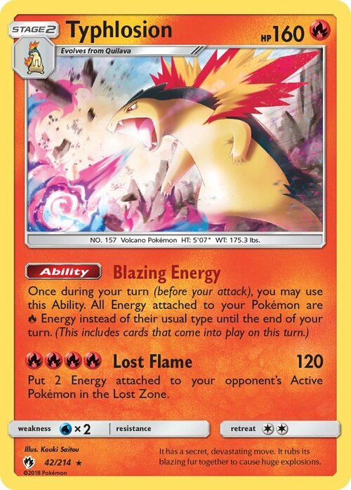 Typhlosion [Blazing Energy | Lost Flame] Card Front
