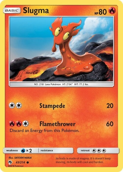 Slugma [Stampede | Flamethrower] Card Front
