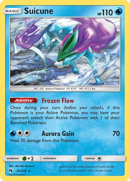 Suicune [Frozen Flow | Aurora Gain] Card Front