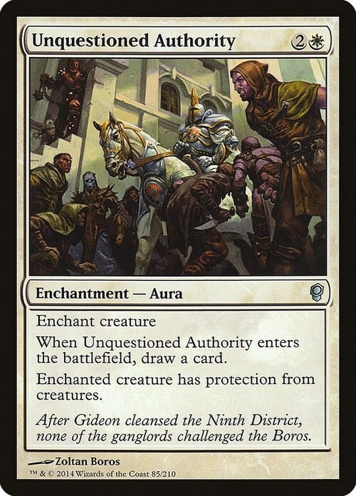 Unquestioned Authority Card Front
