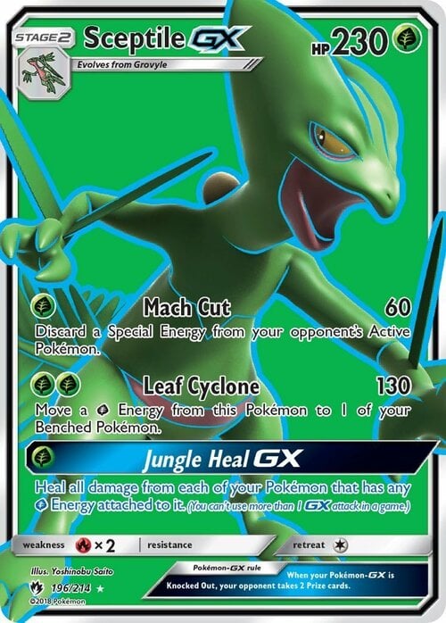 Sceptile GX Card Front