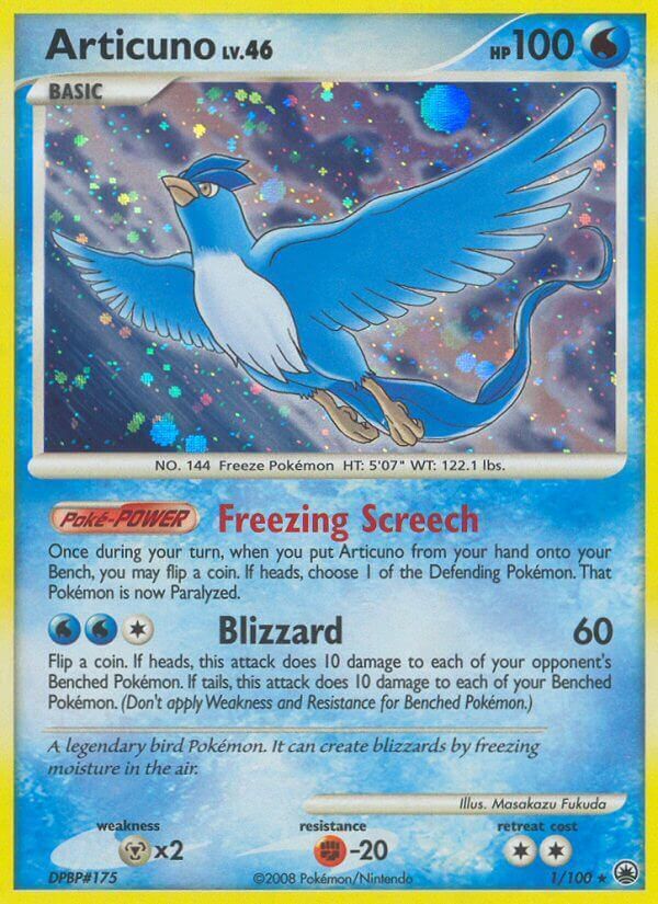 Album with 12 pages for Pokémon cards with Articuno