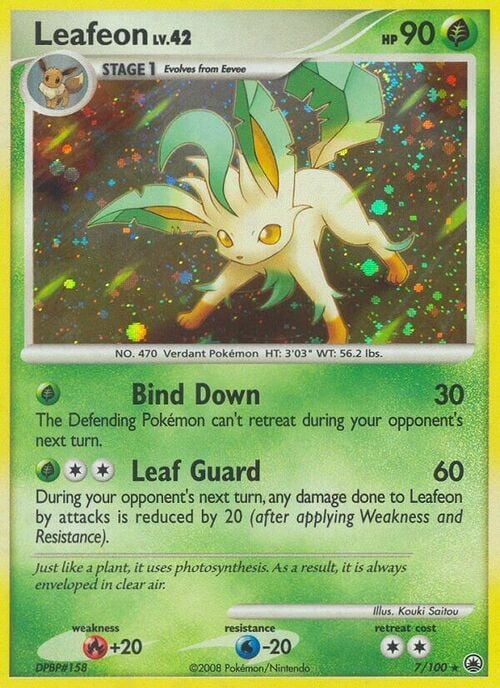 Leafeon Lv.42 Card Front